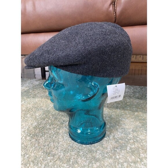 New w/ Tags SAKS FIFTH AVENUE Wool Newsboy Cabbie Hat Made In Italy Gray Size XL - Picture 1 of 10
